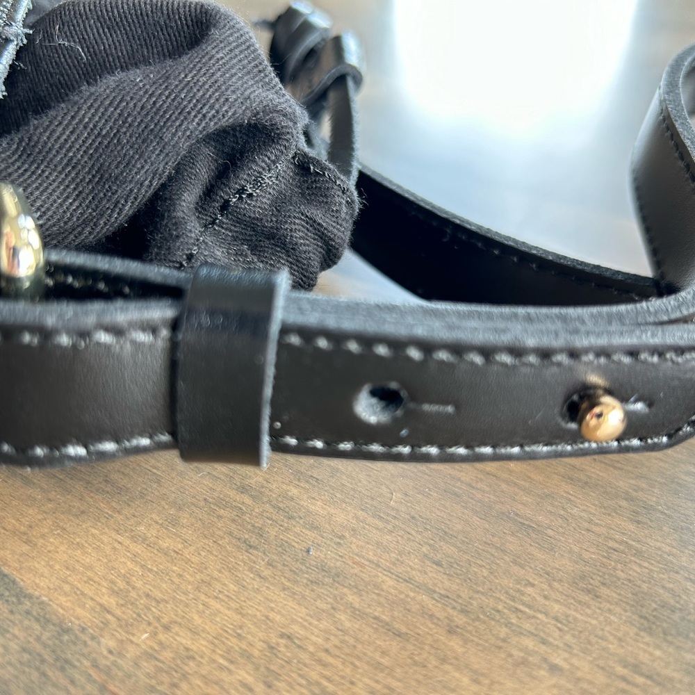 Zara Black Genuine Leather Bucket Bag - Picture 10 of 16